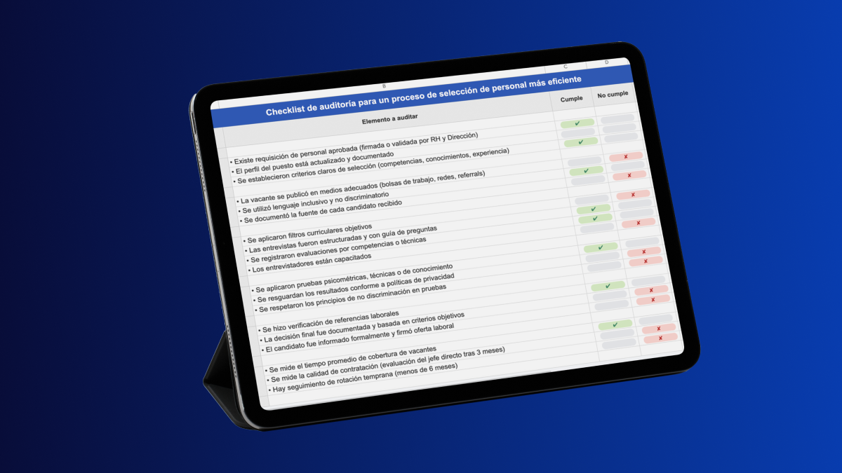 Checklist | Auditoría para optimizar tu proceso de selección